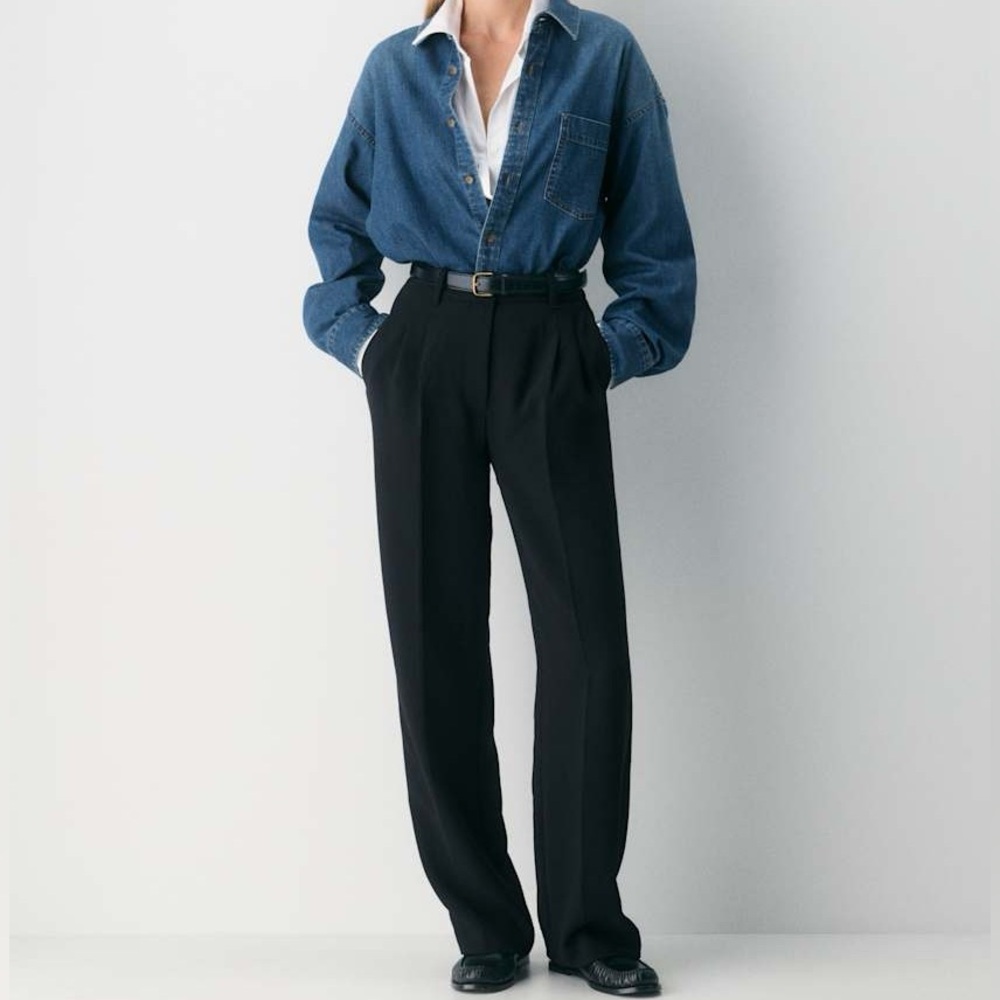 Aritzia Effortless Pants in Black (Tall)